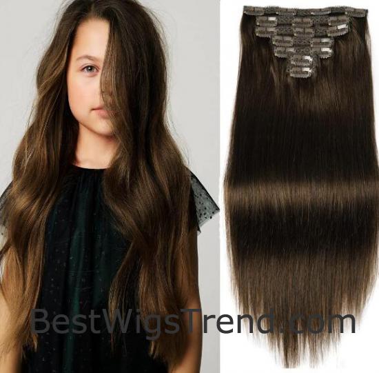 18-Inch Vibrant Single Clip-In Virgin Remy Human Hair Extension