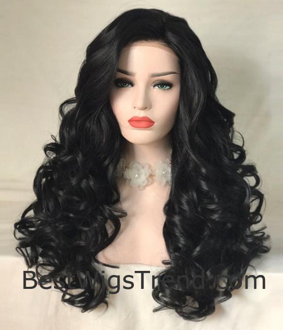 Magical Synthetic Lace Front Wig - Trendy Wigs with Heat-Friendly Fiber - 8