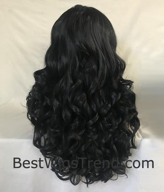 Magical Synthetic Lace Front Wig - Trendy Wigs with Heat-Friendly Fiber - 12