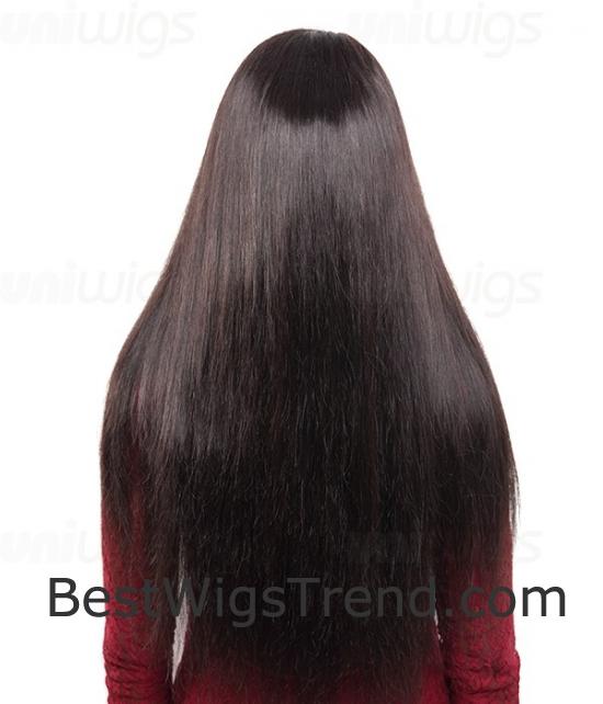 Carli Superior Remy Human Hair Lace Wig | Natural Straight Glueless Full Lace Wig - 3