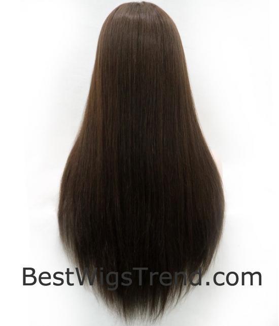 Carli Superior Remy Human Hair Lace Wig | Natural Straight Glueless Full Lace Wig - 5