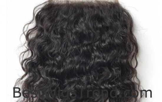 5x5 Curly Brazilian Remy Human Hair Lace Hair Topper